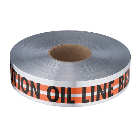 Milwaukee Tool 2" X 1000-FT MAGNATEC ORANGE PREMIUM DETECTABLE "CAUTION OIL LINE BELOW" 31-087